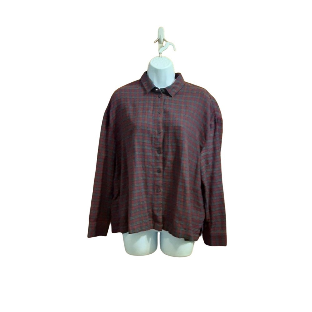 Madewell Women's Blocked Design Button Up Shirt
